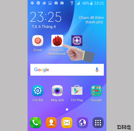Mở Antutu Benchmark